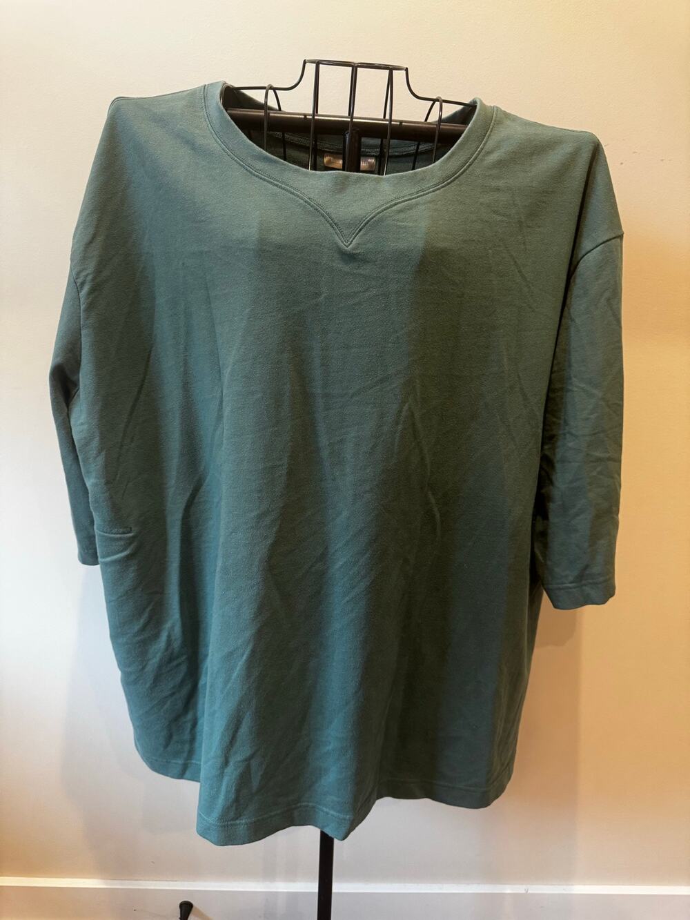 Woman Within Women’s Plus 2X Oversized Pocket Sweatshirt Top
